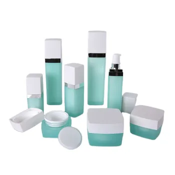 Custom Color Square Acrylic Cosmetic Bottle - 140ml Lotion Bottle with Pump