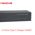 12 poorten Type-C Charger 360W Quick Charge