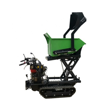 Selbstbelastungskonstruktion Diesel Crawler Tipper: CE/ISO/EPA zertifiziert 10/12/15 PS Garten Mini -Träger Gummi -Dumper