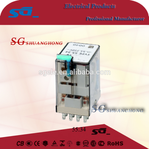 55.32 55.34 12A/6A 24VDCAC380V general-purpose relay auto relay