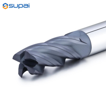 HRC45 Cooper Kaplama Tungsten Karbür Köşe Yarıçapı Endmill
