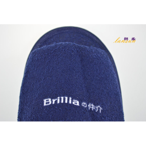 Dark Blue Terry Slipper Airline Slipper Terry Towel