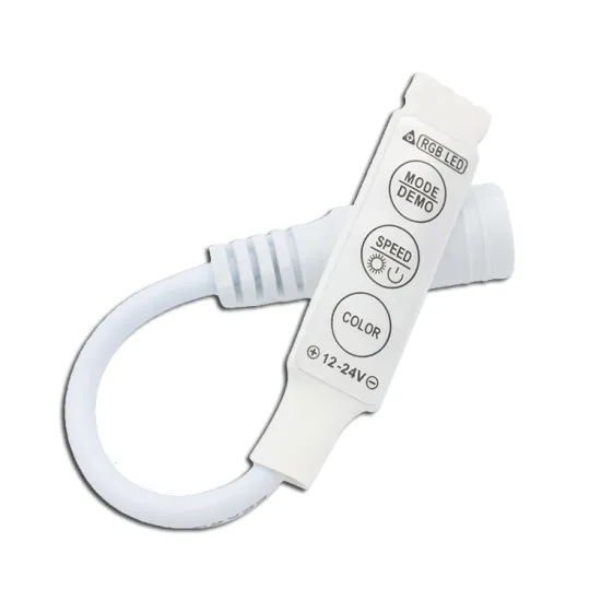 RGB Mini 3-Key Control 12V LED Strip Controller - 19 Lighting Modes, 20 Colors, 8 Speeds