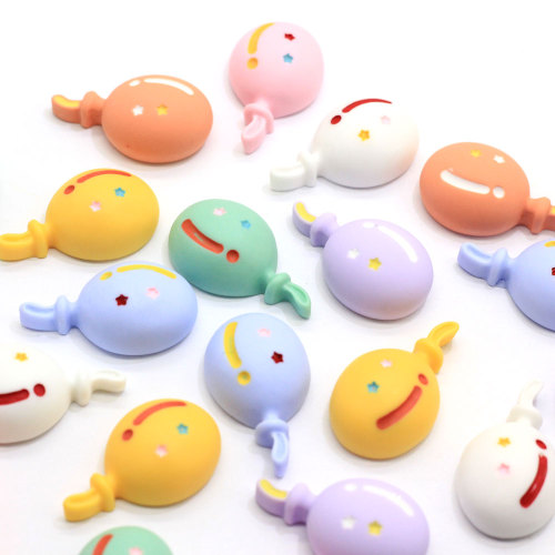 Kawaii 15 * 26mm Κινούμενα σχέδια Μπαλόνι Flatback Resin Cabochons Scrapbooking Διακοσμήσεις Χειροποίητα DIY Κλιπ Μαλλιών Hairpin DIY Craft