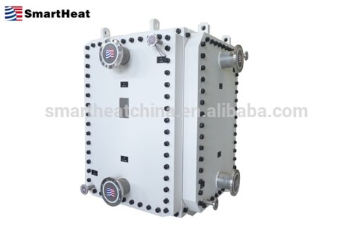 SmartBLOCK plates fully welded hot plate heat exchanger : open from both sides