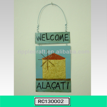 2013New Arrival Iron Decorative Hanging Welcome Sign