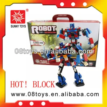 Hot-sell carton robot brick toys