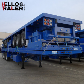 2016 New 40ft 3 Axles 40T Flatbed Semi Trailer with Container Locks