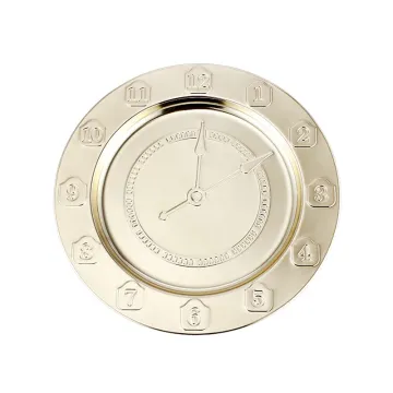 Stainless Steel Round Clock Plate with Customized Logo