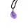 Amethyst de piedra natural Cristal crudo y colgante de piedras preciosas (20-30 mm) Collar ajustable