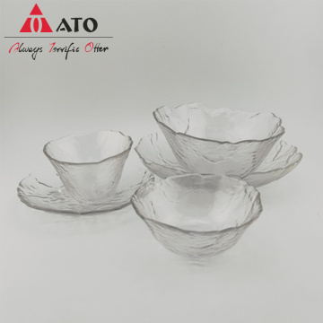 OEM fruit soup food container glass salad bowl
