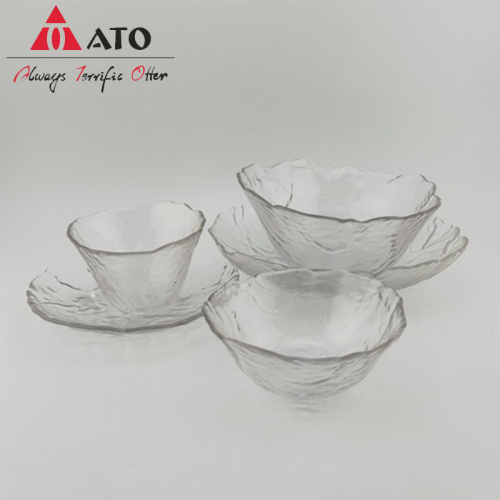 OEM fruit soup food container glass salad bowl