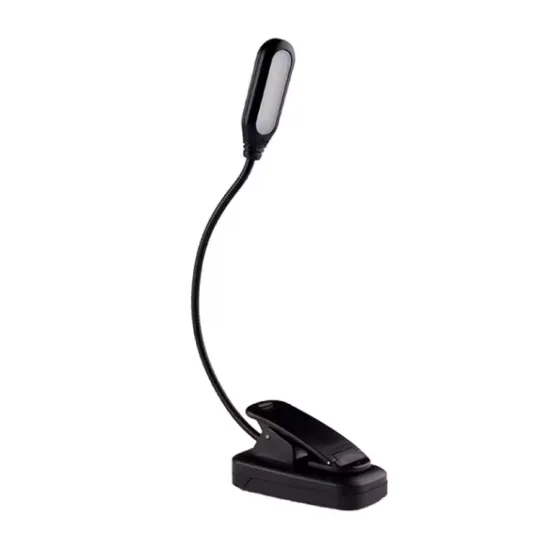Goldmore 2LED Clip Table Lamp: Wireless, Dimmable, USB Rechargeable Reading and Night Light