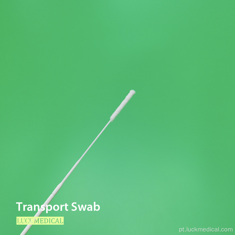 Swabs de transporte de amostragem esterilizados no madrejão nasal swab fda