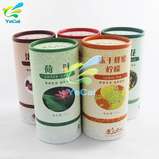 2018 hot sale cardboard cylinder packaging box , round cylinder packaging tea box