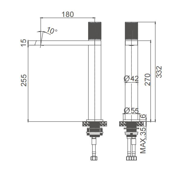 Double Lever Bath Mixer