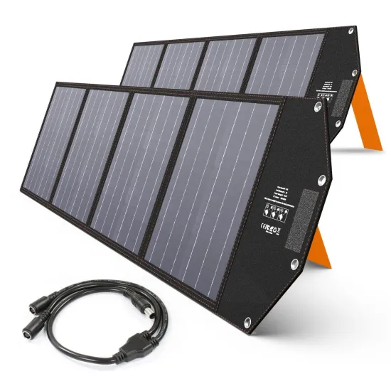 Portable Foldable Solar Power Station for Outdoor Camping - 220W Monocrystalline 24V Panels