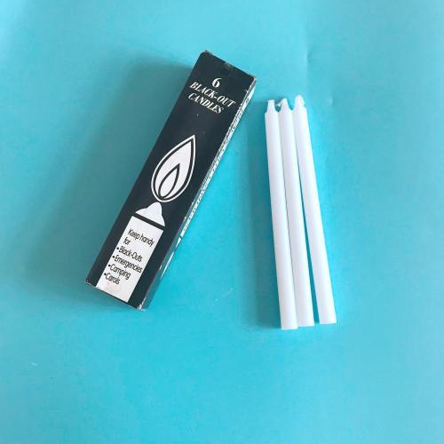 Black-out Box Packing White Household Candles for Malaysia