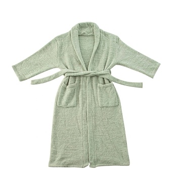 Luxury Super Soft Heavy Weight Polyester Chenille Robe Spa Bathrobe Hotel Towel