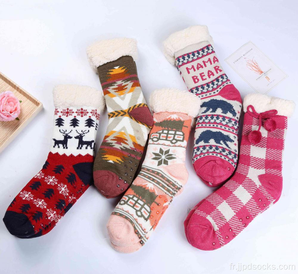 Chaussettes de glissade d&#39;hiver populaires femmes