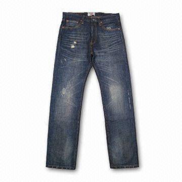 2011 Five Pockets Jeans with Cotton/Polyester/Spandex Fabric and Skinny/Bootleg/Straight Fitting