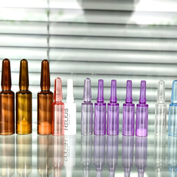 Ampola PC multicolorida para embalagem de soro cosmético