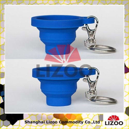 Poppinshot Collapsible Silicone Shot Glass Keychain