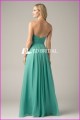 CE1047 Moda Sweetheart Backless Long Chiffon Azul Turquesa Bridesmaid Dresses