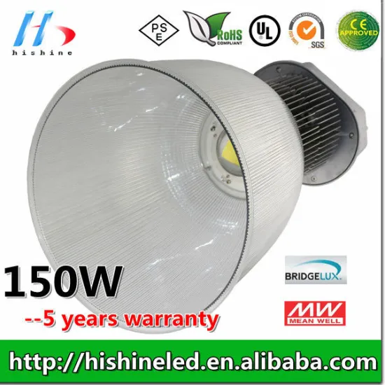 150w 100v 60hz Dc35v 4000k Cct Pc Reflector Led Industrial High Bay Exterior Lighting