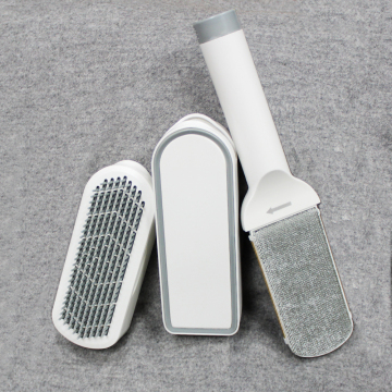 4-in-1 Double-Sided Self-Cleaning Lint Roller for Home and Animal Use: Effortless Pet Hair and Fabric Cleaning