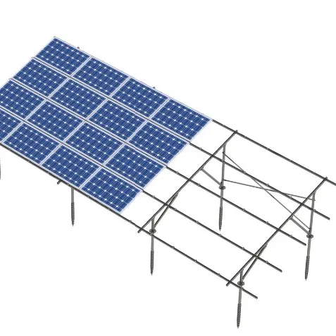 Customized Anti-Corrosion Ground Mount Solar Panel System HQ Mount