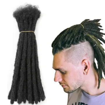 Women Men Fashion Hip-Hop Reggae Black Brown Crochet Braiding Hair 10 Strands Handmade Dreadlocks Synthetic Hair Extensions