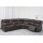 Brown Air Leather Electric Corner Recliner Sofa