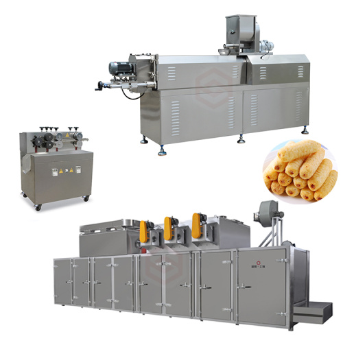 Twin screw core filling snack food production line