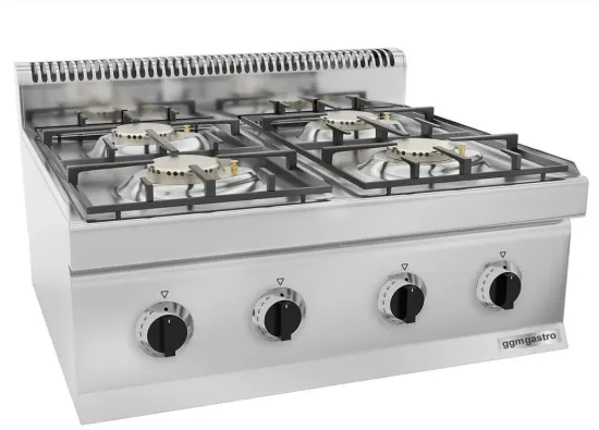 Luxury 4 Burner Glass Top Built-in Gas Stove Cooktop