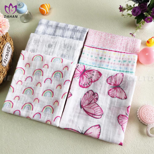 China 100% Cotton printing baby blanket Manufactory