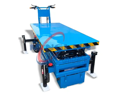 Customizable Guardrails for Storage Logistics and Goods Transportation Electric Lift Carts