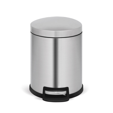 5L Dome Lid Trash Can for Bathroom