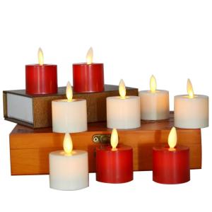 Flameless Moving Wick Led Tea Light Candles