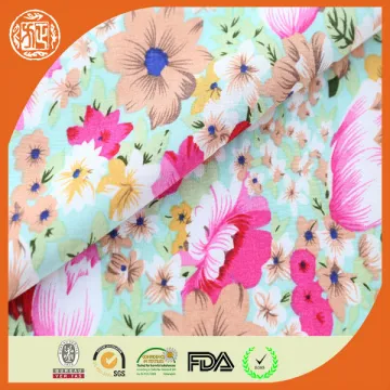 Popular girl summer dress voil print fabric