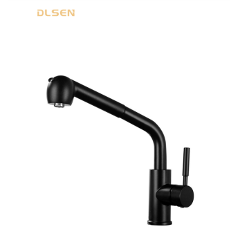 Farmhouse Single Lever Black Kitchen Faucet Single Hole