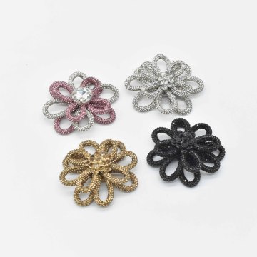 Factory Direct Colorful Crystal Rhinestone Strips for Shoe Decorations: Flower Shapes Available Now!