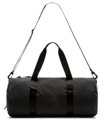 Cheap promotional black tarpaulin waterproof travel bag