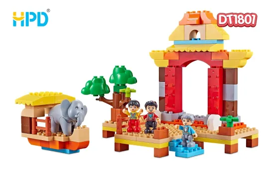 Plastic Assembly Toys Plastic Decompression Bricks For Kids