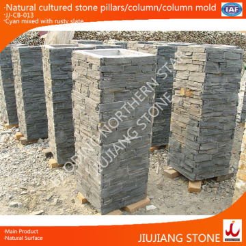 natural cultured stone pillars concrete column mold
