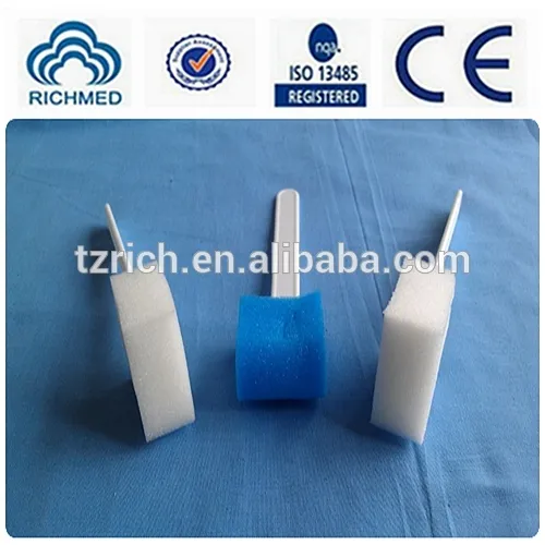 Medical Sponge Stick For Oral Cavity Cleaning