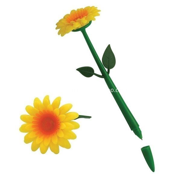 Promotional Flower Pen_color-yelloworangegreen