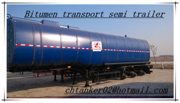 Heating Pitch/bitumen/asphalt tanker semi trailer