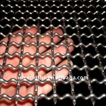 plain weave stainless steel crimped wire mesh (FACTORY)