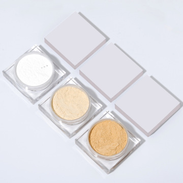 Natural Matte Texture Air Cushion Cosmetic Setting Loose Powder - HD Shimmer Pink Waterproof Setting Powder